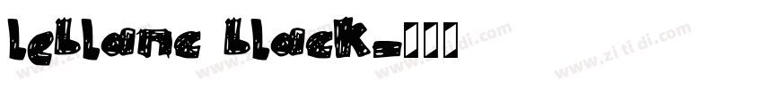 leblanc black字体转换 leblanc black字体转换